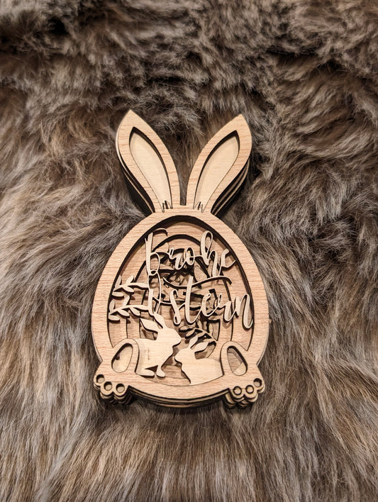 30_Laser | Multilayer Osterhase | Anhänger | Vorlage | Laser Cut | SVG zum Download