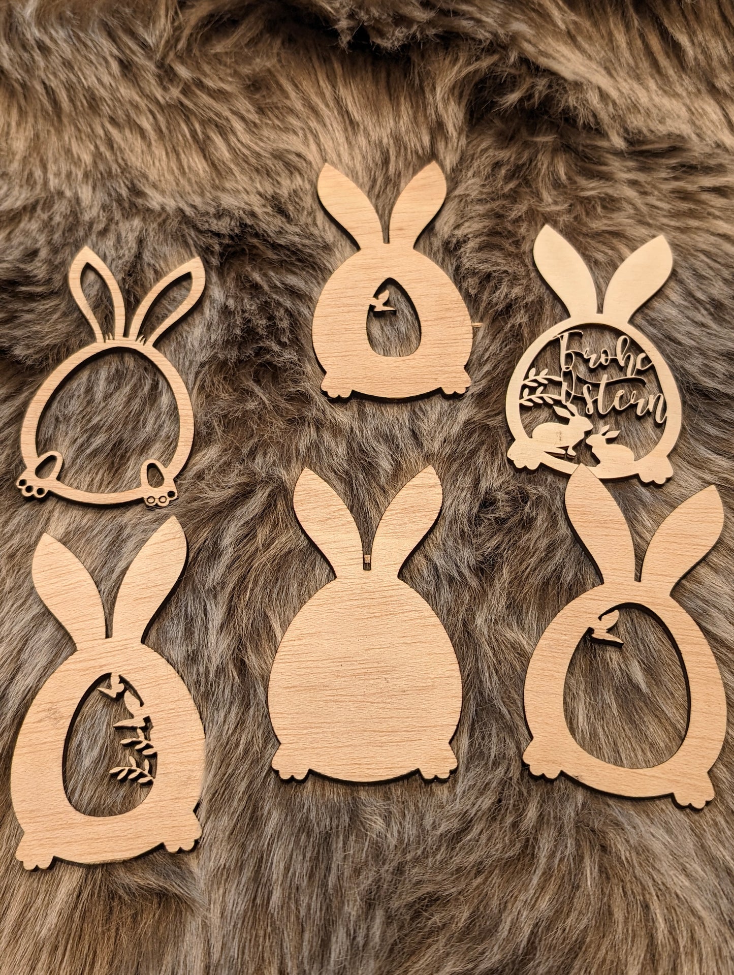 30_Laser | Multilayer Osterhase | Anhänger | Vorlage | Laser Cut | SVG zum Download