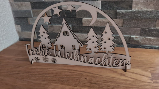 30_Laser_Aufsteller Weihnachten Datei SVG